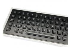 China 20mA Black Metal Keyboard 64 Keys Integrated Touchpad SS Electrophoretic supplier