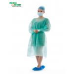 PP Nonwoven Waterproof  Isolation Gowns With Knitted Wrist