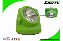 China Rechargeable LED Mining Cap Lamp With Cradle / USB Charger OLED Screen supplier