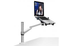 China Office Desktop Stand Holder Adjustable 360°Rotation With Aluminum Alloy Two Arms supplier