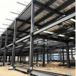 Hot Dipped Galvanized Steel Structure Warehouse , Prefabricated Warehouse Construction for sale