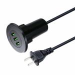 Smart Powered Usb Hub Round Shape International Phone Bluetooth 5A Output for sale