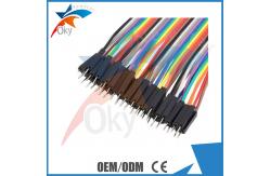China 20cm Solderless Arduino Breadboard Jumper Wires Male To Female , 40pcs 1P-1P Pin supplier