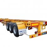 3 Axles Heavy Load Capacity Trailer Skeleton Parts Container Transportation for sale