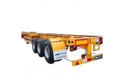China 3 Axles Heavy Load Capacity Trailer Skeleton Parts Container Transportation supplier