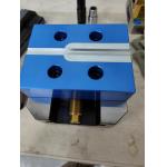 Blue Aluminum Vise Jaws Manual Cnc Turning Fixtures For Light Cutting for sale