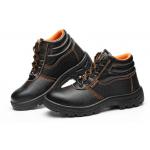 European Standard Genuine Leather Waterproof Men Work Safety Shoes Boots With Steel Toe Cap And Steel Plate for sale