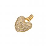 Alphabet 18K Gold Pendant  Micro Pave CZ Hip Hop Gold Charms For Jewelry Making for sale