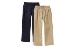 China Door Zipper Design Uniform Black Pants Soft Exquisite Craft Embroidery / Print supplier