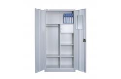China Multifunctional KD Metal Wardrobe Closets With Hanger supplier