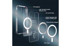China Anti-Yellowing Compatible Magsafe Phone Case Transparent Shockproof For iPhone 16 supplier