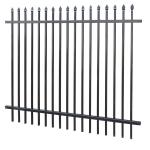 Galvanized Steel Tubular Fence Stain Yellow Powder Interpon 80 Microns Thick 1820mm X 3000mm Width for sale
