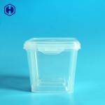 Easy Lock Square Food Packaging Plastic Container 530ML Reusable for sale