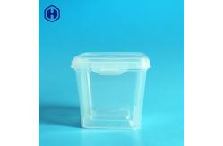 China Easy Lock Square Food Packaging Plastic Container 530ML Reusable supplier