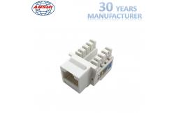 China 90 Degree Network RJ45 Keystone Jack Cat5e UTP 8P8C With Gold Plating supplier