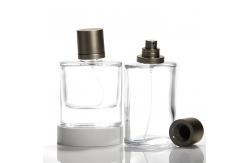 China 50ml 100ml Elegant Square Perfume Decant Bottle Empty Perfume Glass Spray Bottle supplier