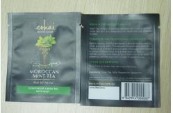 China 10g Small Packaging Tea Bags / Instant Matt Finish Tea Pouch In Black supplier