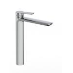 Brass Ceramic Cartridge Bathroom Basin Mixer Tap Chrome Black High Spout for sale