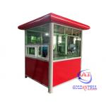 Long Life Outdoor Security Guard Booth For Ticket Office Parking Lot Sentry Post for sale