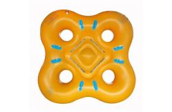 China Inflatable Surfing Drift Ring / Water Playground Multi-person Float Toy / Swimming Ring supplier