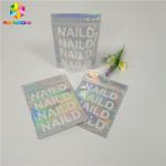 Heat Seal Cosmetic Packaging Bag Clear Hologram Mylar k Flat Plastic Material for sale