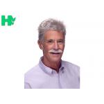 Fashion Father's Day Gift Synthetic Short Old Man Wigs , Synthetic Wigs For Mens for sale