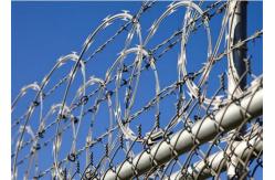 China Galvanized 450mm 18inch Chain Link Razor Barbed Wire Spiral supplier