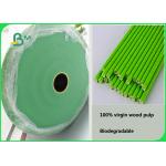 60gsm Ecological Plain Red / Green Kraft Paper For Paper Straws for sale