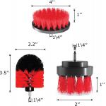 3pcs Drill Brush Set Attachment Kit Pack Power Scrubber Cleaning Set