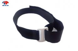 China Adjustable Bandage Black Nylon Hook And Loop Cinch Straps With Buckle supplier