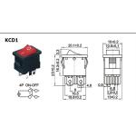 Foot Pedal Switch YBLT-EKW/5A/B Self-Reset With 15Cm Wire