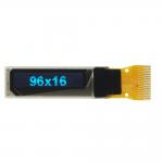 COG Monochrome Mini Size 0.69'' OLED LCD Panel 96X16 Dots Display Module for sale