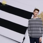 Durable And Washable Skin-Friendly And Healthy Striped Cotton Fabric For Tracksuit for sale