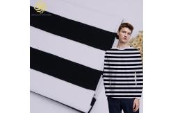 China Durable And Washable Skin-Friendly And Healthy Striped Cotton Fabric For Tracksuit supplier