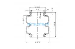 China Lippert 15642 Industrial Air Spring Suspension Contitech FD 70-13 Vibration Isolation supplier