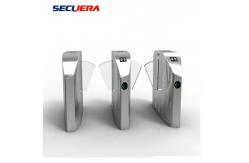 China RFID Card Reader Access Control Flap Barrier Turnstile with Fashion Style Design supplier