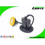 10000 Lux 18 Hours 7800 mAh LED Miners Cap Lamp Corded With Lower Power Warning Function for sale