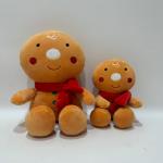 6 and 12 Inch Super Softer Gingerbread Man Adorable and Vivid Gift with Red Scarf For Chrismas for sale