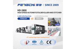 China Box High Speed Automatic Folder Gluer Stitcher Machine supplier