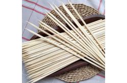 China Factory Bamboo Skewer BBQ Flat Natural Biodegradable Flat Disposable Skewers supplier