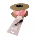 Customized Pink Pre Opened Poly Bags On A Roll For Electronic Accessory Packaging for sale
