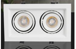China 15W Led Embedded Household Double Head Spotlight Bold Light Without Main Light supplier