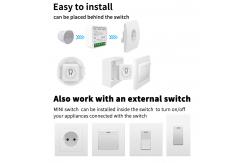 China IP44 Waterproof Zigbee Smart Switch 2A 250V Smart Button Homekit supplier
