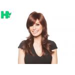 Women Hair Wigs Heat Resistant Wigs Long Synthetic Wigs Brown Full Head Wigs for sale