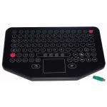 Water proof movable desktop industrial membrane keyboard with sealed touchpad for sale
