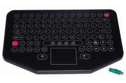 China Water proof movable desktop industrial membrane keyboard with sealed touchpad supplier