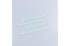 China 3MM Double Pointy Tipped Swab With Paper Stick Purified Cotton supplier