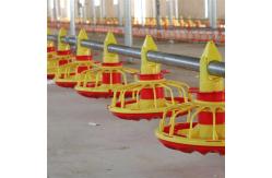 China Stainless Pan Feeding System For Broiler Feed Pan Orange And White supplier