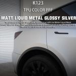 K123 Matt Liquid Metal Glossy Silver TPU Color Car Paint Protection Film Full  Vinyl Wrap for sale