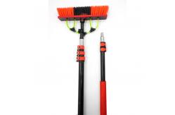 China Aluminum Window Solar Panel Cleaning Brush With Telescopic Role supplier
